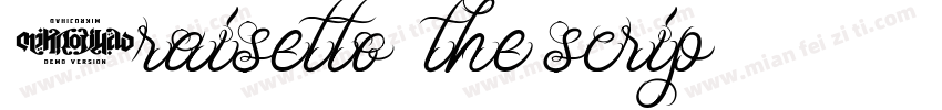 Braisetto (the scrip字体转换